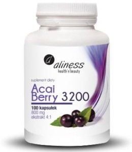 Acai Berry 3200 z acerolą i chromem 60 kaps - ALINESS