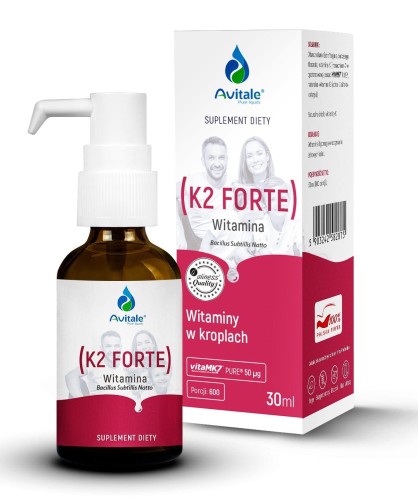 Witamina K2 FORTE - 50 mcg - 30ml  VITAMK7 PURE - AVITALE.jpg