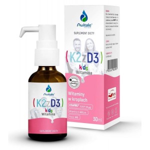 Witamina K2+D3 kids 30ml menachinon-7 cholekalcyferol -AVITALE