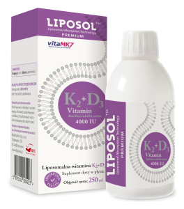 Liposol, Liposomalna Witamina K2 (Vita MK7) 100 uq + D3 4000 IU 250 ml - MEDICALINE 