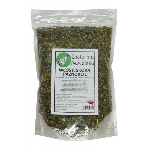 Zioła Włosy Skóra Paznokcie 200g - Zielarnia Suwalska.jpg