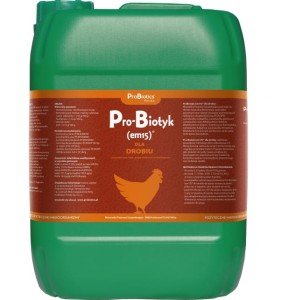 Pro-Biotyk (em15) dla drobiu 20L - Poprawia procesy trawienne - ProBiotics