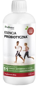 Esencja ProBiotyczna 500 ml - Przygotowana na bazie 11 żywych i aktywnych gatunków pożytecznych mikroorganizmów i ich metabolitów - ProBiotics