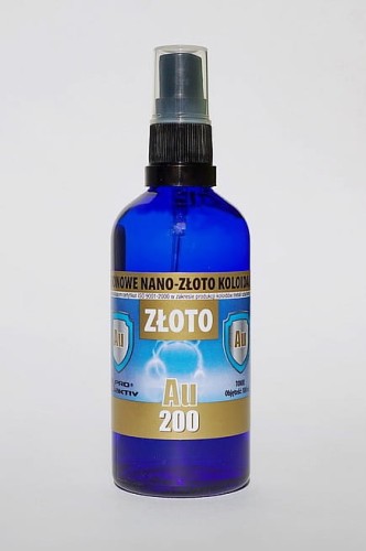 NIEJONOWE NANO-ZŁOTO KOLOIDALNE AU 200 - z atomizerem Pro Aktiv.jpg
