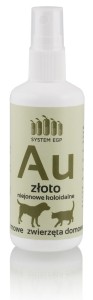 Złoto niejonowe koloidalne dla zwierząt domowych 100 ml - Au EGP System®