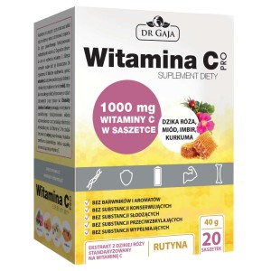 Witamina C Pro 1000 mg wit C 20 saszetek - Dr. Gaja