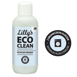Bezzapachowy Skoncentrowany Płyn do Prania z organicznym aloesem 1000 ml - Lilly's Eco Clean 