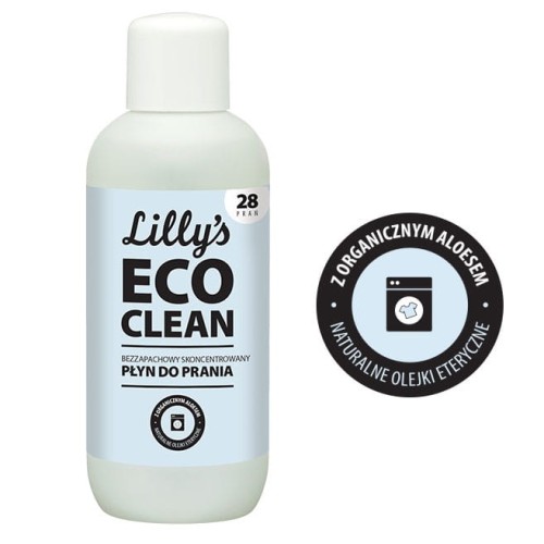 Bezzapachowy Skoncentrowany Płyn do Prania z organicznym aloesem 1000 ml - Lilly's Eco Clean.jpg