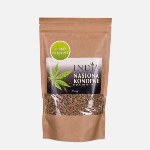Nasiona konopne lekko prażone 250g pyszny, chrupiący i niskokaloryczny dodatek do Twojego posiłku! - INDIA COSMETICS