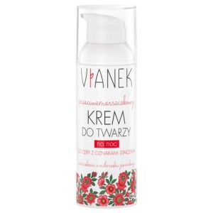 Przeciwzmarszczkowy krem do twarzy na noc - VIANEK