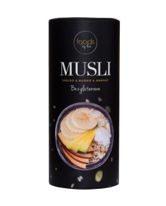 Musli bezglutenowe Jabłko & Banan & Ananas - Aż 305 g świeżych owoców! - Foods by Ann