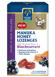 Cukierki z Miodem Manuka MGO™ 400+ i witaminą C, o smaku czarnej porzeczki, suplement diety.jpg