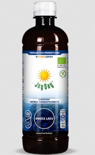 Koncentrat napoju probiotycznego 0,5 L o smaku owoce lasu - JOY DAY.jpg