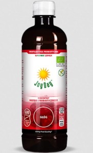 Koncentrat napoju probiotycznego 0,5 L o smaku głogu - JOY DAY