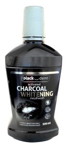 Płyn do płukania ust aktywny węgiel 500 ml - Wzmacnia szkliwo - BLACK DENT