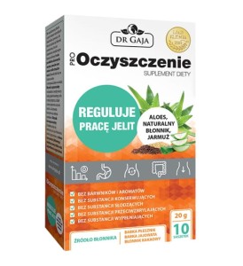 ProOczyszczenie 10 saszetek 20 g - Wspomaga pracę jelit - DR. GAJA