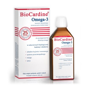 BioCardine® Omega-3 (płyn) - Olej z sardynek i sardeli - MARINEX
