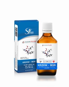 Krzem - Bor KONCENTRAT 50 ml - 2500 mg krzemu organicznego Si-G5™ +  300 mg boru - GLYCAN GROUP 