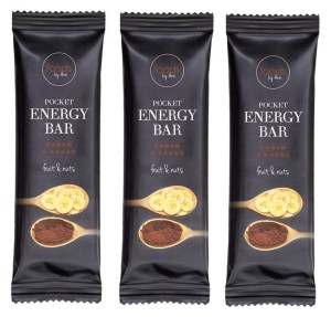 Batony Pocket Energy Bar Banan & Kakao 3 x 35g - 100% naturalnych składników - Foods by Ann
