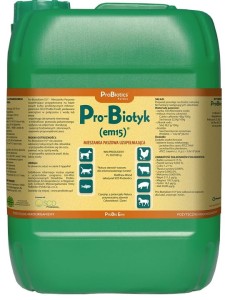 Pro-Biotyk (em15) 10 litrów - kompozycja pożytecznych mikroorganizmów (KMP) dla zwierząt - ProBiotics