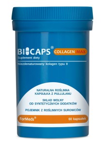 BICAPS COLLAGEN MAX Naturalna roślinna kapsułka z Pullulanu - ForMeds